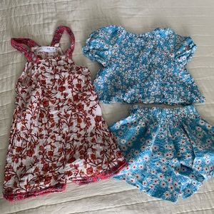 Zara Toddler Bundle - jumpsuit and top and shorts set